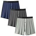BAMBOO COOL Men's Boxer Shorts, Soft Breathable Loose Underwear Multipack