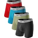 BAMBOO COOL Men's Boxer Briefs Ultra Breathable Underwear Multipack