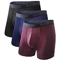 BAMBOO COOL Men's Boxer Briefs Ultra Breathable Underwear Multipack