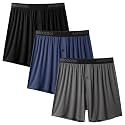 BAMBOO COOL Men's Boxer Shorts, Soft Breathable Loose Underwear Multipack