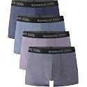 BAMBOO COOL Men's Boxer Briefs Ultra Breathable Underwear Multipack