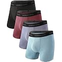 BAMBOO COOL Men's Boxer Briefs Ultra Breathable Underwear Multipack