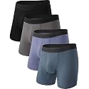 BAMBOO COOL Men's Cooling Underwear Ultra Soft Breathable Boxer Briefs Pack