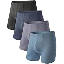 BAMBOO COOL Men's Cooling Underwear Ultra Soft Breathable Boxer Briefs Pack