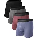 BAMBOO COOL Men's Cooling Underwear Ultra Soft Breathable Boxer Briefs Pack