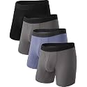 BAMBOO COOL Men's Cooling Underwear Ultra Soft Breathable Boxer Briefs Pack