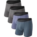 BAMBOO COOL Men's Cooling Underwear Ultra Soft Breathable Boxer Briefs Pack