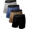 BAMBOO COOL Men's Cooling Underwear Ultra Soft Breathable Boxer Briefs Pack