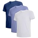 BAMBOO COOL Men's Undershirts V Neck, Moisture-Wicking Soft T-Shirts 3 Pack