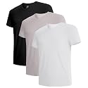 BAMBOO COOL Men's Undershirts V Neck, Moisture-Wicking Soft T-Shirts 3 Pack