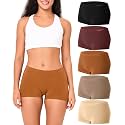 BAMBOO COOL Womens Boyshorts Underwear Mid Rise Boxer Briefs Panties
