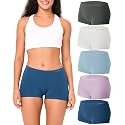 BAMBOO COOL Womens Boyshorts Underwear Mid Rise Boxer Briefs Panties