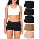 BAMBOO COOL Womens Boyshorts Underwear Mid Rise Boxer Briefs Panties