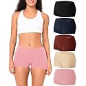 BAMBOO COOL Womens Boyshorts Underwear Mid Rise Boxer Briefs Panties