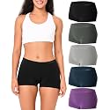 BAMBOO COOL Womens Boyshorts Underwear Mid Rise Boxer Briefs Panties