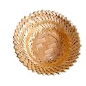 Bamboo | Eco-Friendly Multiutility Wicker Farmer's Basket Home,Kitchen,Gift Decoration,Food Serving Bowl (7 * 7 inch Round Depth 4 inch, Off-White)