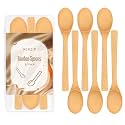 Bamboo Spoons, 6.3 Inch Small Wooden Teaspoon for Coffee, Tea, and Honey, Set of 6