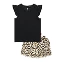 Bamboo Viscose Toddler Girls Summer Outfits Shorts Set 2-6Y