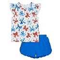 Bamboo Viscose Toddler Girls Summer Outfits Shorts Set 2-6Y