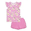 Bamboo Viscose Toddler Girls Summer Outfits Shorts Set 2-6Y