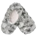 BambooMN Women's Heart Patterned Non-Slip Lined Travel Home Slippers