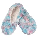 BambooMN Women's Heart Patterned Non-Slip Lined Travel Home Slippers