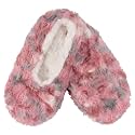 BambooMN Women's Fuzzy Patterned Non-Slip Lined Slippers, Home & Travel