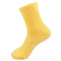 BambooMN Women's Colorful Fuzzy Socks - Soft Cozy Fluffy Warm Home Sleeping