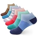 BambooMN Women's Aloe Infused Fuzzy Nylon Moisturizing Spa Socks - Asst G - Size 9-12 - 6 Pairs
