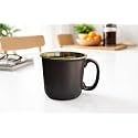 Bamby Black and Green 500ml Coffee Mug 1-Piece Microwave and Dishwasher Safe for Serving Coffee, Milk, Tea
