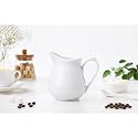 Bamby White Porcelain Sauce Boat 310 ml 1-Piece for Serving Gravy, Tea, Milk, Coffee