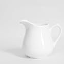 Bamby 200ml White Porcelain 1 Piece Creamer Jug Or Tea Pot for Milk, Tea and Coffee (White)
