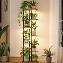 Bamworld Plant Stand with Grow Light for Indoor Plants Corner 7 Tier