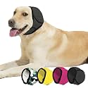 BAMY Swimming Waterproof Dog Ear Muffs,Calming Dog Ears Cover, Gray, M
