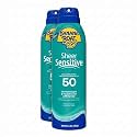 Banana Boat Sheer Sensitive Body Spray, SPF 50, 6oz (Pack of 2)