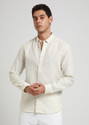 Banana Club Men Self Design Casual Beige