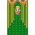 ganeshs Backdrop for Decorations | Ganapati Decorations backdrops | Backdrop Decoration | vinayaka chavithi Pooja Decoration 8x5 feet (BBBB Ganesh)