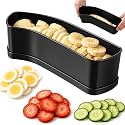 Banana Slicer, Multi Fruit & Egg Slicer, Kitchen Cutter for Boiled Egg, Strawberry, Cucumber, Cherry Tomato, Hot Dog, Portable Food Slicing Tool for Salad, Sandwich