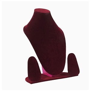 bandhan jewellery dummy velvet finish necklace display stand