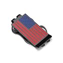 Bandmax American Flag Cash Clip Stainless Steel Gold Plated Dollar Cash Clip for Men Minimalist Slim Wallet Gift for Father Husband Son Patriotic Accessories