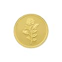 Bangalore Refinery 5 Gram 24k (999) Yellow Gold Rose Coin