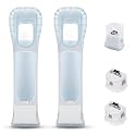 bangbird 2 Pack Motion Plus Adapter Sensor with Silicon Case for Nintendo Wii Remote Controller, Wii Motion Plus Adaptor Accelerator (White)