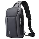 BANGE Men's Crossbody Backpack - Waterproof Shoulder Bag for Travel, Hiking &amp; Daily Commute