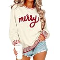 BANGELY Christmas Sweatshirt Women Christmas Tree Cake Graphic Sweater Shirts Xmas Holiday Pullover Cute Long Sleeve Tops