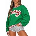 BANGELY Christmas Sweatshirt Women Christmas Tree Cake Graphic Sweater Shirts Xmas Holiday Pullover Cute Long Sleeve Tops