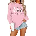 BANGELY Christmas Sweatshirt Women Christmas Tree Cake Graphic Sweater Shirts Xmas Holiday Pullover Cute Long Sleeve Tops