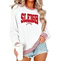 BANGELY Christmas Sweatshirt Women Christmas Tree Cake Graphic Sweater Shirts Xmas Holiday Pullover Cute Long Sleeve Tops