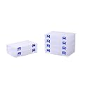 6 Pack Fixed 12 Grids Clear Plastic Storage Divider Box with Lid