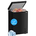 BANGSON 3.5 Cu.Ft Chest Freezer for Apartment, Black