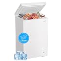 BANGSON 3.5 Cu.Ft Chest Freezer for Apartment, White